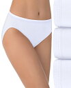 バニティフェア レディース パンツ アンダーウェア Women's 3-Pk. Vanity Fair Illumination Hi-Cut Brief Un...