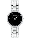 モバド モバド レディース 腕時計 アクセサリー Women's Swiss Faceto Diamond (1/4 ct. t.w.) Stainless Steel Bracelet Watch 28mm Silver