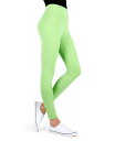 メモイ レディース レギンス ボトムス Women's Basic Cotton Leggings Jade Lime
