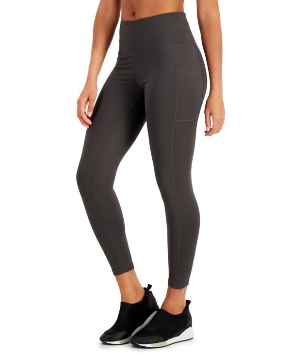 CfIM[ fB[X MX {gX High-Waist Side-Pocket 7/8 Length Leggings, Created for Macy's Deep Charcoal