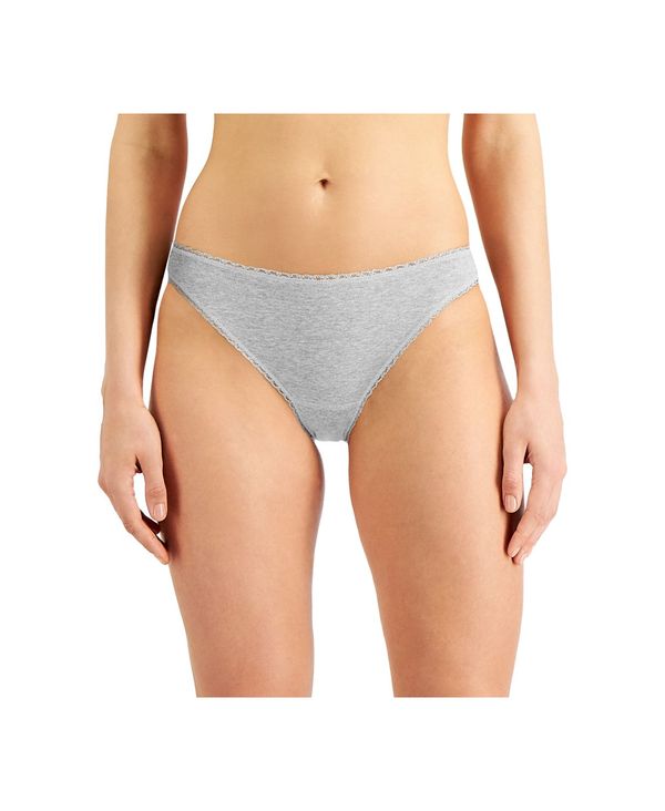 チャータークラブ レディース パンツ アンダーウェア Everyday Cotton Bikini Underwear, Created for Macy 039 s Heather Storm