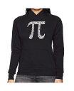 エルエーポップアート レディース シャツ トップス Women 039 s Word Art Hooded Sweatshirt -The First 100 Digits Of Pi Black