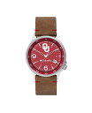 RrA Y rv ANZT[ Men's Canyon Ridge Oklahoma Saddle Leather Watch 45mm Brown