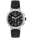 {X Y rv ANZT[ Men's One Black Silicone Strap Watch, 44mm Black