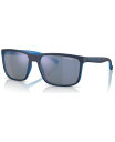 A[lbg Y TOXEACEFA ANZT[ Unisex Polarized Sunglasses, AN425158-ZP Matte Top Navy on Light Blue