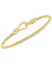 ꥢ  ǥ ֥쥹åȡХ󥰥롦󥯥å ꡼ Torchon Knot Bangle Bracelet in 14k Gold-Plated Sterling Silver Gold