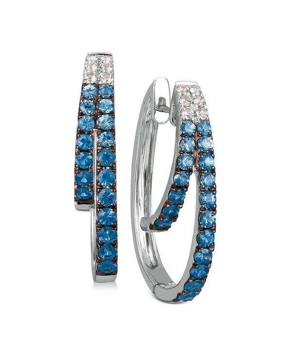 ル ヴァン レディース ピアス・イヤリング アクセサリー Blueberry Layer Cake Blueberry Sapphires (1-1/6 ct. t.w.) & Vanilla Sapph..