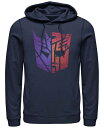 フィフスサン メンズ パーカー・スウェット アウター Men's Transformer Split Logo Fleece Hoodie Navy