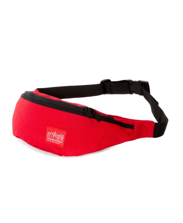 ブルックリン マンハッタンポーテージ レディース ボディバッグ・ウエストポーチ バッグ Brooklyn Bridge Waist Bag Red