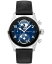 モンブラン メンズ 腕時計 アクセサリー Men's Summit 3 Black Leather Strap Smart Watch 42mm Black