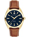 oh Y rv ANZT[ Men's Heritage Datron Swiss Automatic Cognac Genuine Leather Strap Watch 40mm Brown