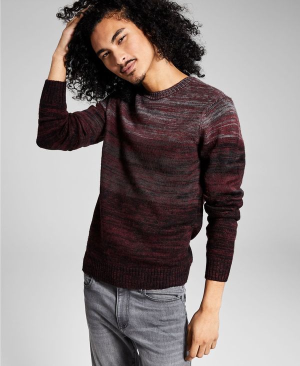 アンドノウディス メンズ ニット・セーター アウター Men's Color Block Crewneck Sweater Port