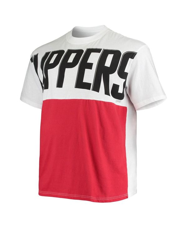 【ファナティ】 ファナティクス メンズ Tシャツ トップス Men's Branded Kawhi Leonard White LA Clippers Big and Tall Yoke T-shirt White:ReVida 店 かります
