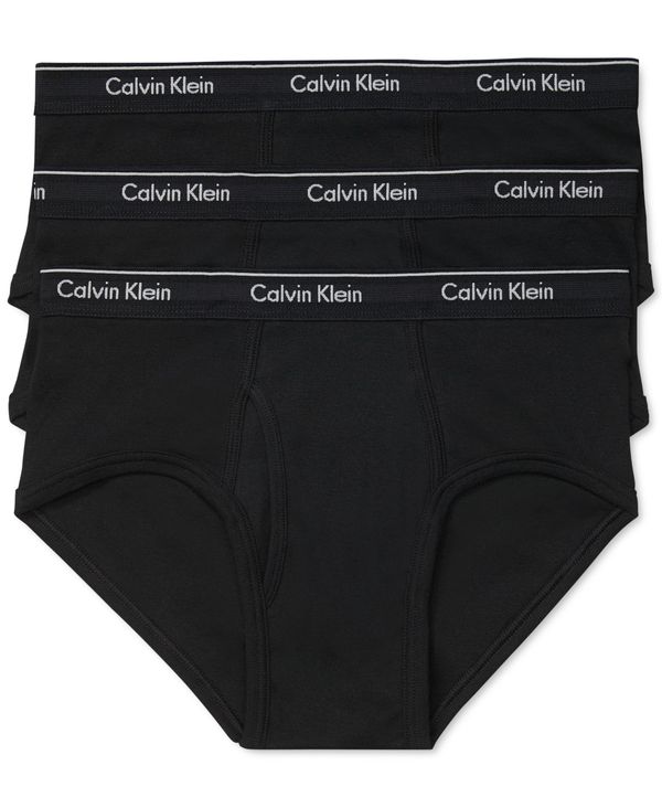 カルバン・クライン カルバンクライン メンズ ブリーフパンツ アンダーウェア Men's Cotton Classics Briefs, 3-Pack Black