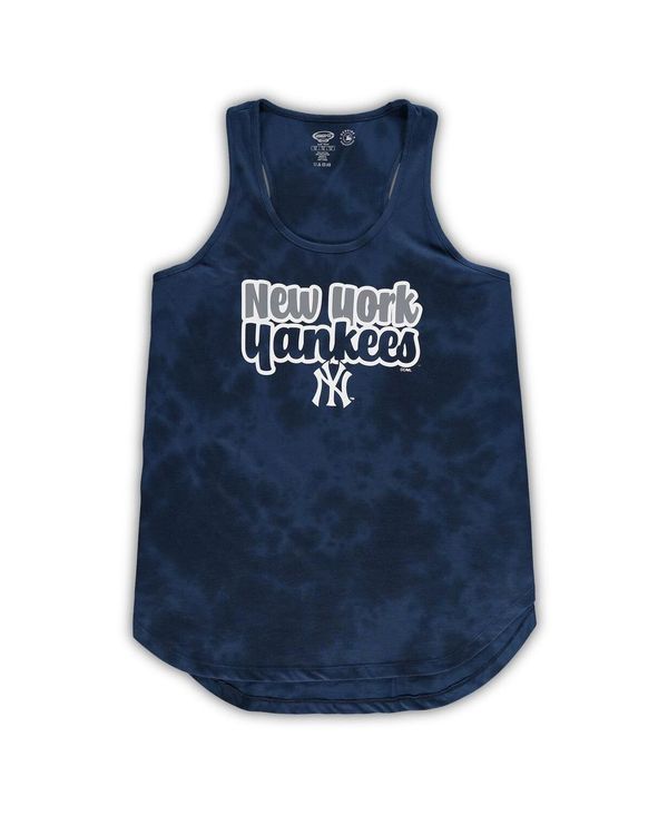 となります コンセプツ スポーツ レディース ナイトウェア アンダーウェア Women's Navy New York Yankees Plus Size Cloud Tank Top and Shorts Sleep Set Navy：ReVida 店 かります