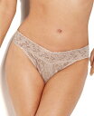 ハンキーパンキー レディース パンツ アンダーウェア Women's Signature Lace Original Rise Thong Light Brown