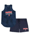 コンセプツ スポーツ レディース ナイトウェア アンダーウェア Women's Navy Boston Red Sox Plus Size Cloud Tank...