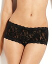 ハンキーパンキー レディース パンツ アンダーウェア Women's Signature Lace Boy Short Black