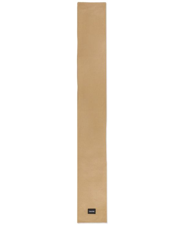 につきまし カルバンクライン メンズ マフラー・ストール・スカーフ アクセサリー Men's Woven Patch Logo Scarf Timeless Camel:ReVida 店 があります