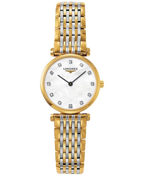 ロンジン ロンジン レディース 腕時計 アクセサリー Women's Swiss La Grande Classique De Longines Two-Tone PVD Stainless Steel Bracelet Watch 24mm L42092877 Two-Tone