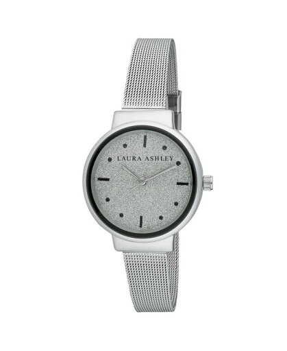 ローラアシュレイ レディース 腕時計 アクセサリー Spray Silver Mesh Powered Glitz Dial Watch Silver ローラアシュレイ レディース 腕時計 アクセサリー Spray Silver Mesh Powered Glitz Dial Watch Silver