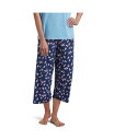 ヒュー レディース ナイトウェア アンダーウェア Plus Size Printed Capri Pajama Pants Medieval