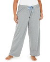 ヒュー レディース ナイトウェア アンダーウェア Plus Size Printed Pajama Pants Bella Blue