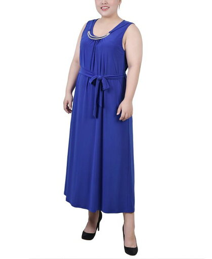 ニューヨークコレクション レディース ワンピース トップス Plus Size Ankle Length Sleeveless Dress Surf The Web ニューヨークコレクション レディース ワンピース トップス Plus Size Ankle Length Sleeveless Dress Surf The Web