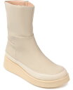 ジュルネ コレクション レディース ブーツ・レインブーツ シューズ Women's Cristen Lug Sole Booties Cream(4)