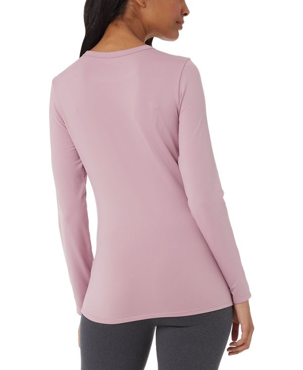 【あくまで】 32ディグリー レディース シャツ トップス Women's Fleece Lined Long-Sleeve Crewneck Pullover Top Mauve Shadows:ReVida 店 ブランド