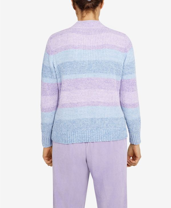 【にしてくだ】 アルフレッド ダナー レディース ニット・セーター アウター Petite Victoria Falls Mock Neck Stripe Chenille Sweater Multi:ReVida 店 があります