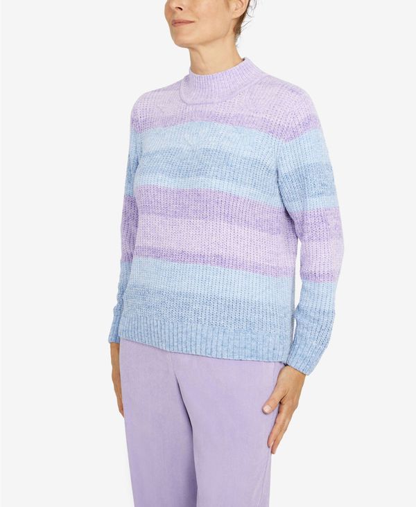 【にしてくだ】 アルフレッド ダナー レディース ニット・セーター アウター Petite Victoria Falls Mock Neck Stripe Chenille Sweater Multi：ReVida 店 があります