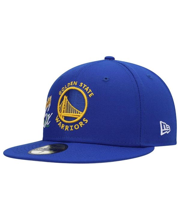 ニューエラ メンズ 帽子 アクセサリー Men's Royal Golden State Warriors 6x NBA Finals Champions Crown 59FIFTY Fitted Hat Royal