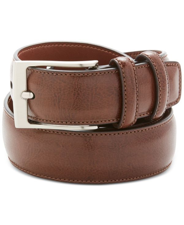ペリーエリス メンズ アクセサリー ベルト トール レザー Perry Ellis Portfolio Men's Big and Tall Leather Belt Chocolate チョコレート