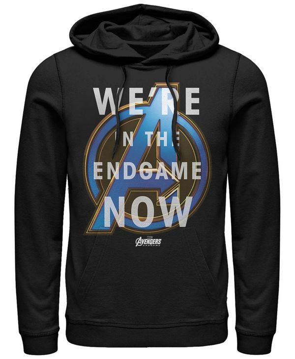 フィフスサン メンズ パーカー スウェット アウター Marvel Men 039 s Avengers Endgame We 039 re in the Game Now, Pullover Hoodie Black