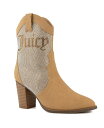 ジューシークチュール レディース ブーツ レインブーツ シューズ Women 039 s Tamra Embellished Western Boots Tan