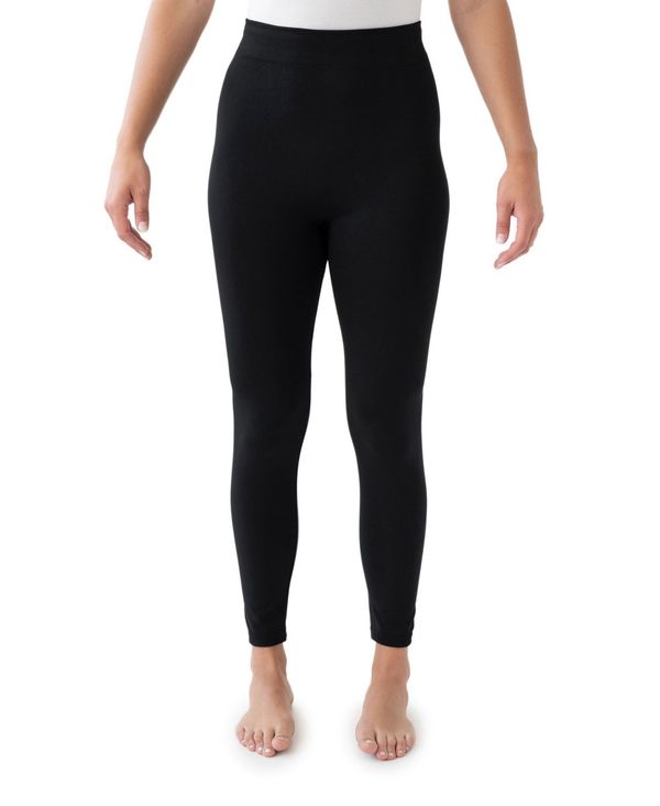 NNX fB[X MX {gX Women's Fleece Lined Leggings Black