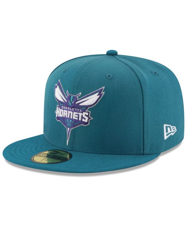 【送料無料】 ニューエラ メンズ 帽子 アクセサリー Charlotte Hornets Basic 59FIFTY Cap Teal