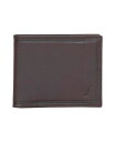 yz iEeBJ Y z ANZT[ Men's Credit Card Bifold Leather Wallet Brown