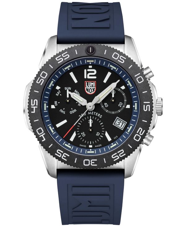 ■ブランド Luminox (ルミノックス)■商品名 Men's Swiss Chronograph Pacific Diver Blue Rubber Strap Watch 44mm■商品は海外よりお取り寄せの商品となりますので、お届け...