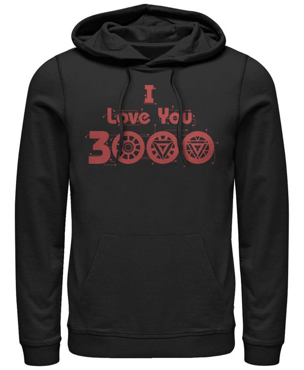 【送料無料】 フィフスサン メンズ パーカー スウェット アウター Marvel Men 039 s Avengers Endgame I Love You 3000 Circuits, Pullover Hoodie Black