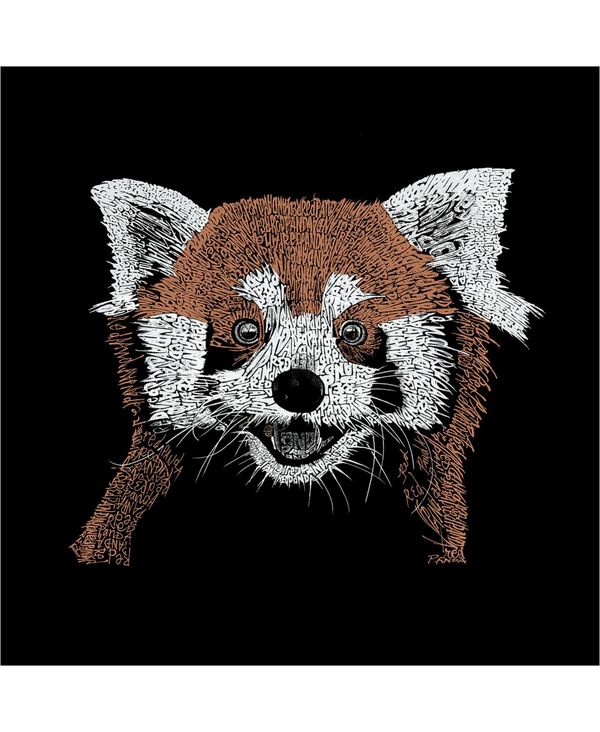 エルエーポップアート メンズ アウター パーカー・スウェット スウェット シャツ LA Pop Art Men's Red Panda Word Art Hooded Sweatshirt Gray グレー