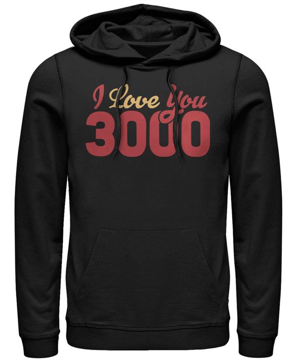 【送料無料】 フィフスサン メンズ パーカー スウェット アウター Marvel Men 039 s Avengers Endgame I Love You 3000 Text, Pullover Hoodie Black