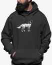 【送料無料】 エルエーポップアート メンズ パーカー・スウェット アウター Men's Howling Wolf Word Art Hooded Sweatsh...