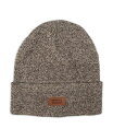 【送料無料】 リーバイス メンズ 帽子 ニットキャップ アクセサリー Levi’s All Season Comfy Leather Logo Patch Hero Beanie Marled Brown