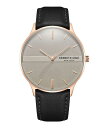 【送料無料】 ケネスコール メンズ 腕時計 アクセサリー Men's Modern Classic Black Genuine Leather Strap Watch 42mm Black