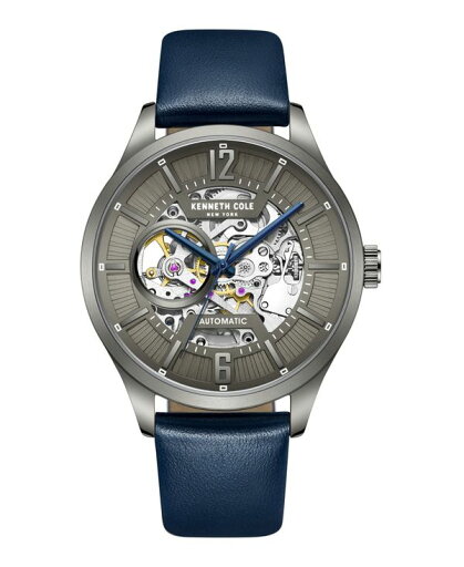 【送料無料】 ケネスコール メンズ 腕時計 アクセサリー Men's Automatic Blue Genuine Leather Strap Watch 42mm Blue 【送料無料】 ケネスコール メンズ 腕時計 アクセサリー Men's Automatic Blue Genuine Leather Strap Watch 42mm Blue