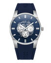 yz PlXR[ Y rv ANZT[ Men's Multi-Function Blue Silicone Strap Watch 42mm Blue