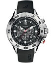 yz iEeBJ Y rv ANZT[ Men's N14536G NST Chrono Black Resin Strap Watch Black/Silver