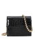 メリービアンコ レディース ショルダーバッグ バッグ Bianca Mini Croco Vegan Leather Crossbody Black